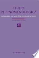 Studia Phaenomenologica IV, 1-2 (2004)