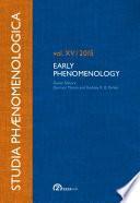 Studia Phaenomenologica: Vol. XV / 2015 - Early Phenomenology