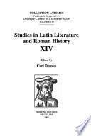 Studies in Latin Literature and Roman History