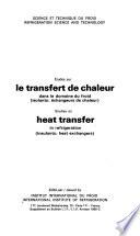 Studies on heat transfer in refrigeration