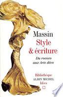 Style et écriture. Du rococo aux Arts déco