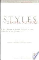 Styles, genres, auteurs