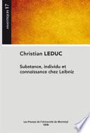 Substance, individu et connaissance chez Leibniz