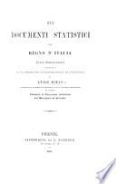 Sui documenti statistici del regno d'Italia. Cenni bibliografici, etc