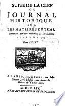 Suite de la clef ou journal historique sur les matières du tems