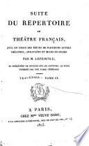 Suite du répertoire du Théâtre Français
