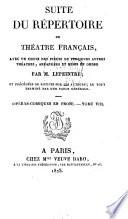 Suite du répertoire du Théâtre Français