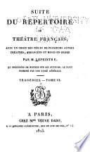 Suite du Répertoire du théatre français