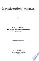 Sujets d'exercices littéraires