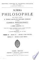 Summa philosophiae: Physica, pars secunda; physica, pars tertia