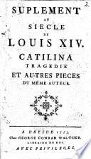 Suplément au siècle de Louis XIV