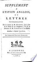 Supplément à L'Éspion anglois