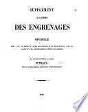Supplément à la théorie des engrenages, etc