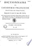 Supplément au Dictionnaire de l'Académie française, sixième édition, publiée en 1835