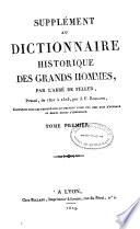 Supplément au Dictionnaire historique des grands hommes: Aarhusius-Gyllenborg