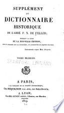Supplément au dictionnaire historique