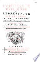 Supplément au livre de l'Antiquité expliquée et représentée en figures