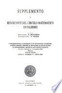 Supplemento Ai Rendiconti Del Circolo Matematico Di Palermo