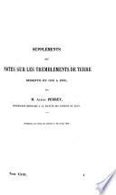 Suppléments aux notes sur les tremblements de terre