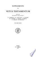 Supplements to Vetus Testamentum