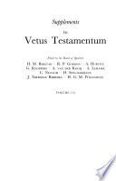 Supplements to Vetus Testamentum