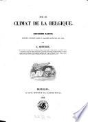 Sur le climat de la Belgique