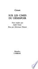 Sur les cimes du désespoir