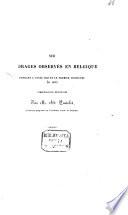 Sur les orages observés en Belgique pendant l'année 1868 et le premier trimestre de 1869