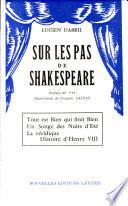 SUR LES PAS DE SHAKESPEARE Par LUCIEN DABRIL