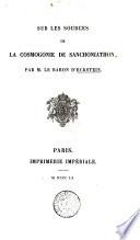 Sur les sources de la cosmogonie de Sanchoniathon