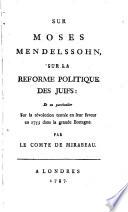 Sur Moses Mendelssohn