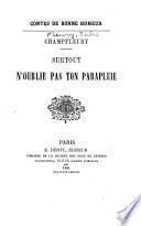 Surtout n'oublie pas ton parapluie