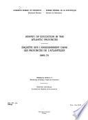Survey of Education in the Atlantic Provinces, 1969-70