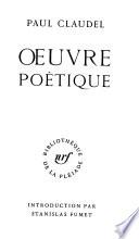 Œuvre poétique