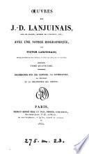 Œuvres, avec une notice biogr. par V. Lanjuinais