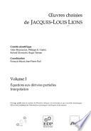 Œuvres choisies de Jacques-Louis Lions: Équations aux dérivées partielles, Interpolation