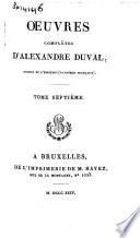 Œuvres complètes d'Alexandre Duval