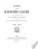 Œuvres complètes d'Augustin Cauchy