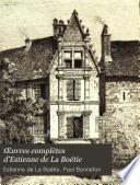 Œuvres complètes d'Estienne de La Boétie