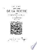 Œuvres complètes d'Estienne de La Boétie