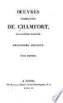 Œuvres complètes de Chamfort