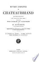 Œuvres complètes de Chateaubriand
