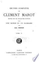 Œuvres complètes de Clément Marot