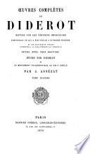 Œuvres complètes de Diderot: Beaux-arts, pt. 1-2: Arts du dessin (salons)