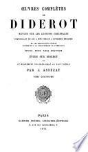 Œuvres complètes de Diderot: Philosophie. Belles-lettres, pt. 1: Romans, contes, critique littéraire