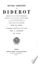 Œuvres complètes de Diderot: Théatre, critique dramatique