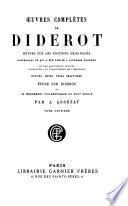 Œuvres complètes de Diderot: Théatre, critique dramatique