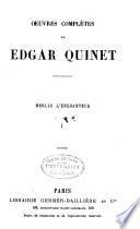 Œuvres complètes de Edgar Quinet