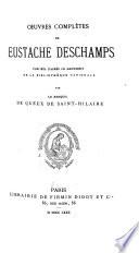 Œuvres complètes de Eustache Deschamps: Balades de moralitez. Lays