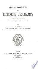 Œuvres complètes de Eustache Deschamps: Balades